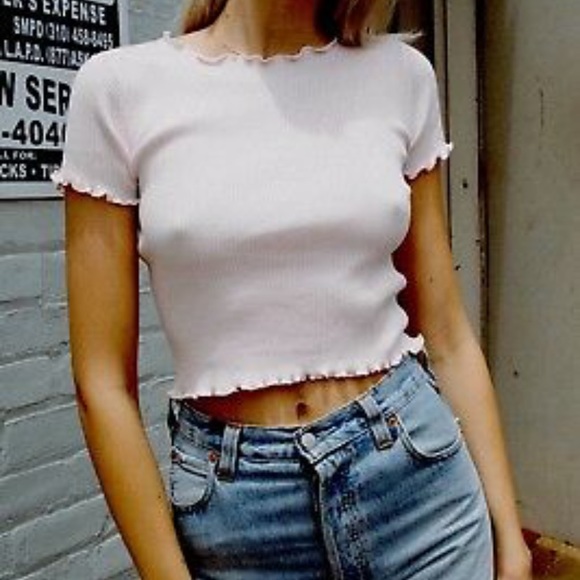 brandy melville ruffle top